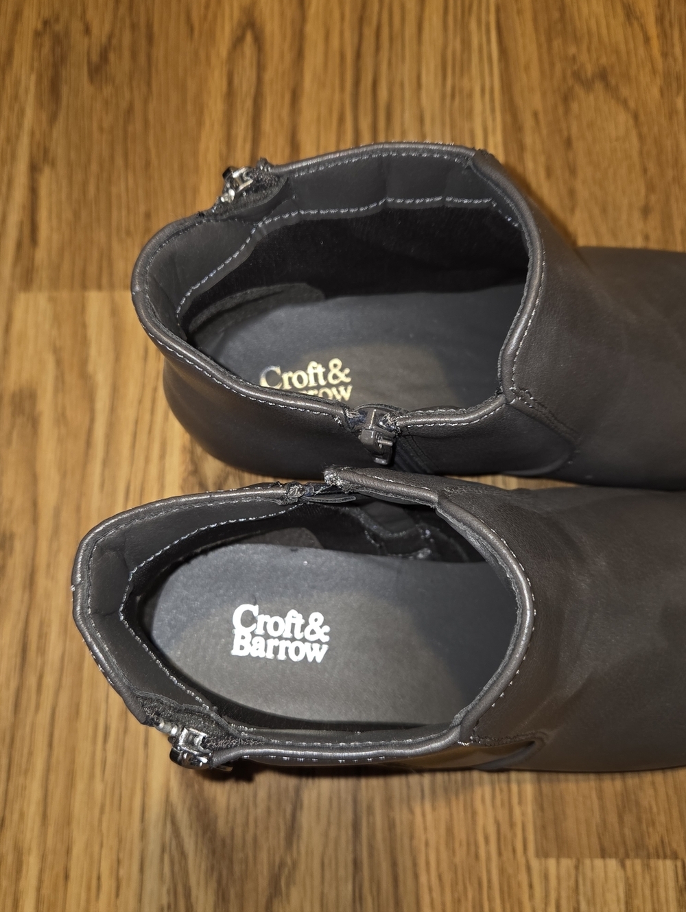 Women's Grey Ankle Booties - Picture 2 of 4